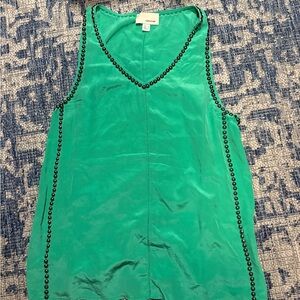 Vibrant Green Sleeveless Blouse